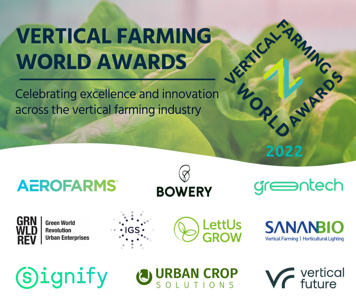 Vertical Farming World Award Winners 2022